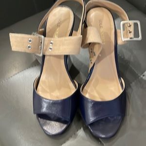 Navy sandal
